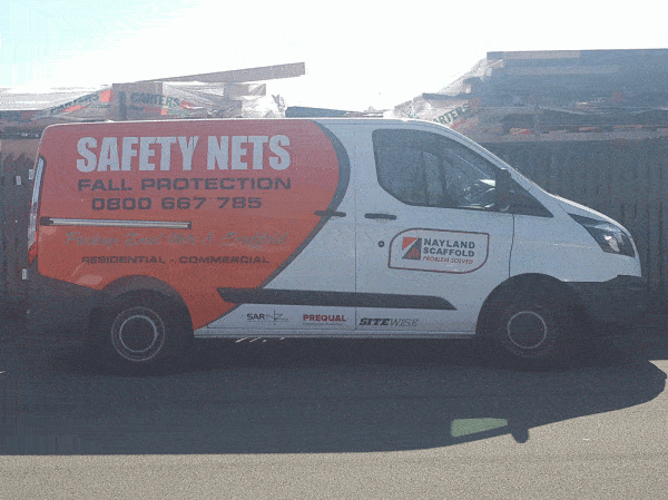 Safety Nets Van from Nayland Scaffold, Nelson