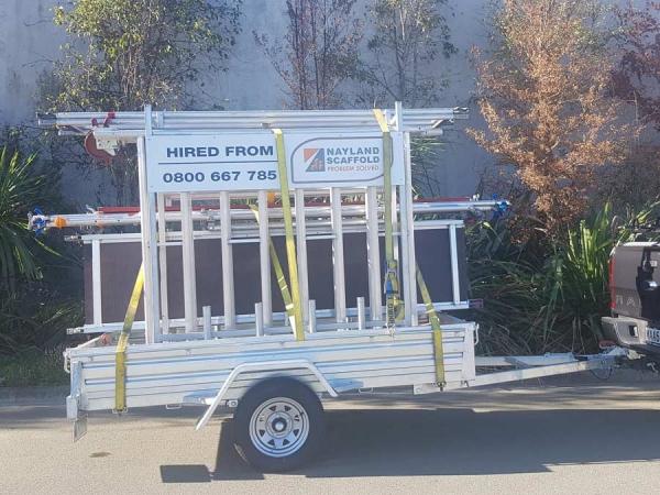 Nayland Scaffold's mobile scaffodling hire trailer
