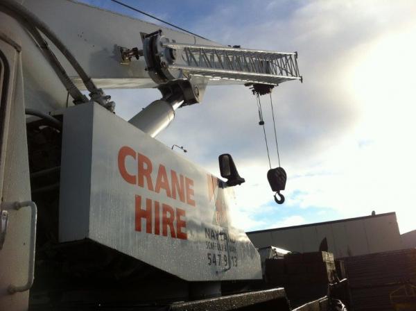 Crane for hire from Nayland Scaffold