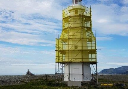 Scaffolding on Nelson Lighthouse